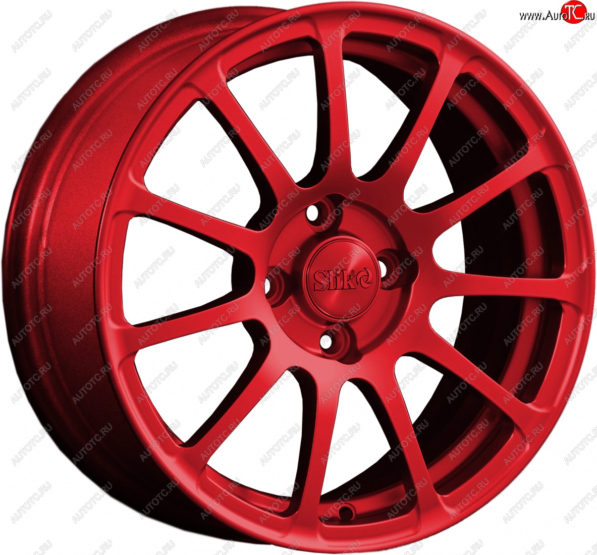 15 599 р. Кованый диск Slik Classik 6.5x15 (Cendy красный)   (Цвет: Cendy красный)  с доставкой в г. Воронеж