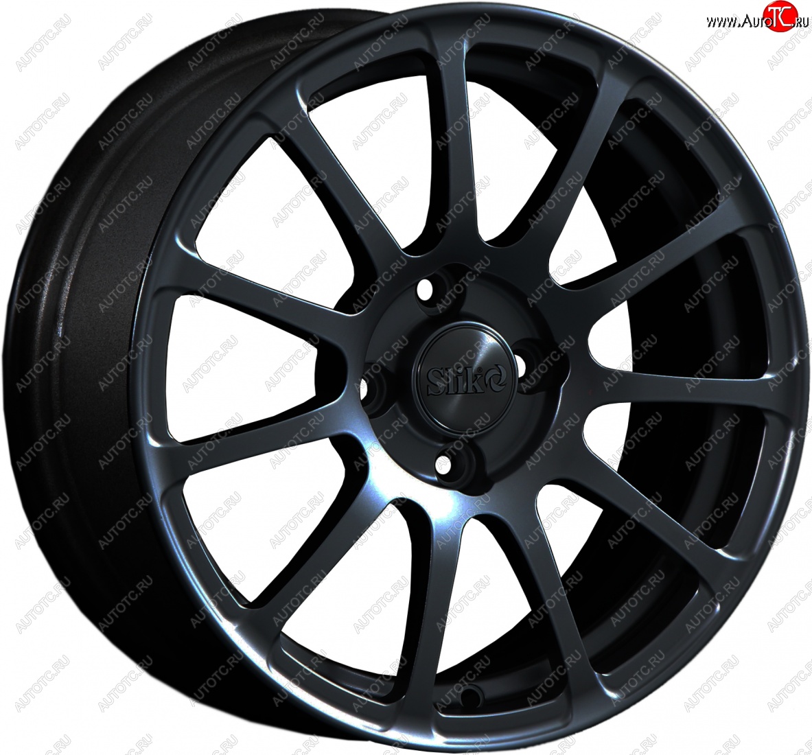15 599 р. Кованый диск Slik Classik 6.5x15 (Черный глянцевый)   (Цвет: Черный глянцевый)  с доставкой в г. Воронеж