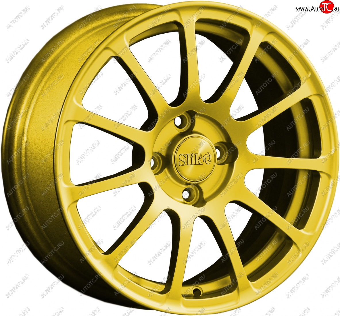 15 599 р. Кованый диск Slik Classik 6.5x15 (Ярко-желтый RAL 1021)   (Цвет: Ярко-желтый RAL 1021)  с доставкой в г. Воронеж