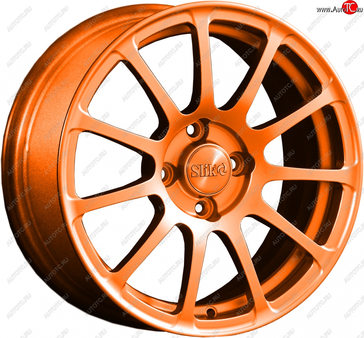15 599 р. Кованый диск Slik Classik 6.5x15 (Ярко-оранжевый)   (Цвет: Ярко-оранжевый)  с доставкой в г. Воронеж