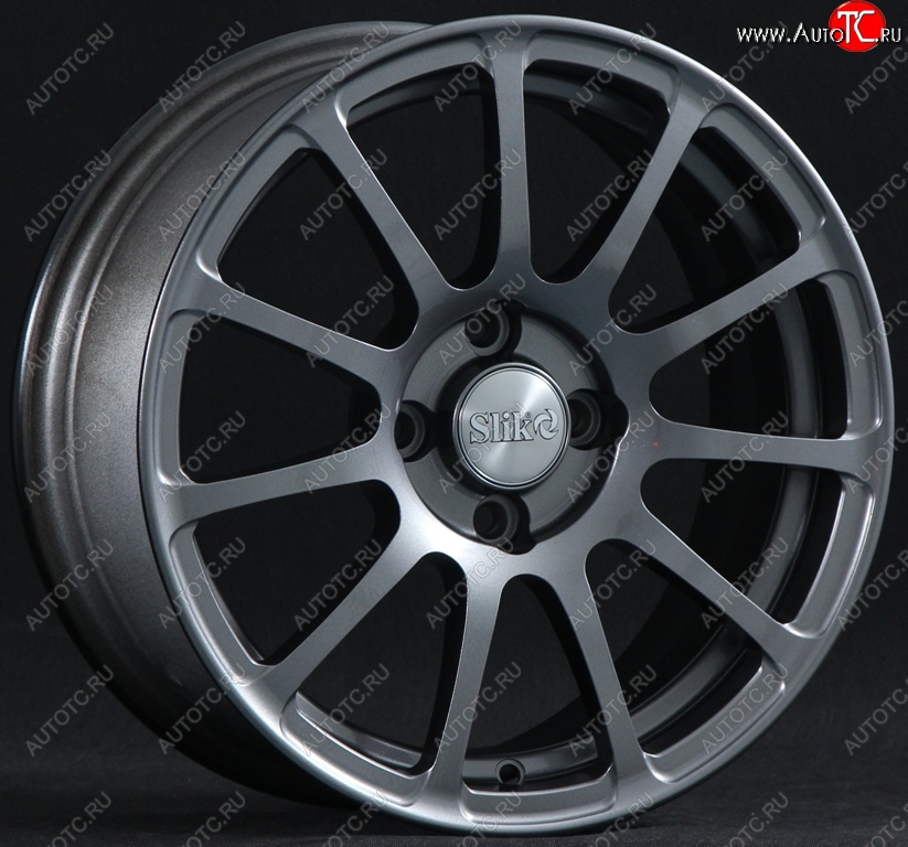 15 599 р. Кованый диск Slik Classik 6.5x15 (Металлик графит глянцевый)   (Цвет: Металлик графит глянцевый)  с доставкой в г. Воронеж