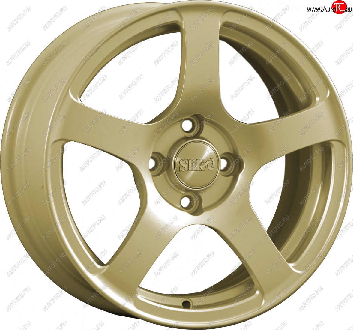15 249 р. Кованый диск Slik Classik 6.5x15 (Металлик золотой)   (Цвет: Металлик золотой)  с доставкой в г. Воронеж
