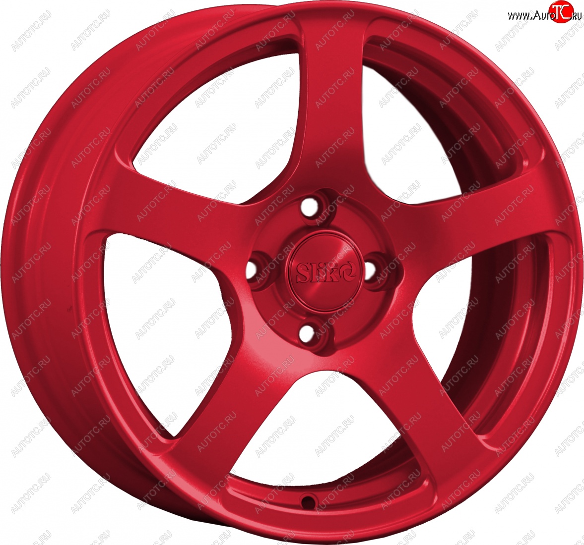 15 249 р. Кованый диск Slik Classik 6.5x15 (Candy красный)   (Цвет: Candy красный)  с доставкой в г. Воронеж