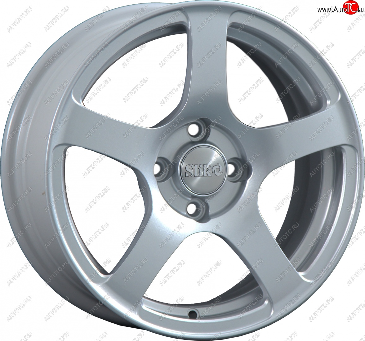 15 249 р. Кованый диск Slik Classik 6.5x15 (Серебристый светлый)   (Цвет: Серебристый светлый)  с доставкой в г. Воронеж