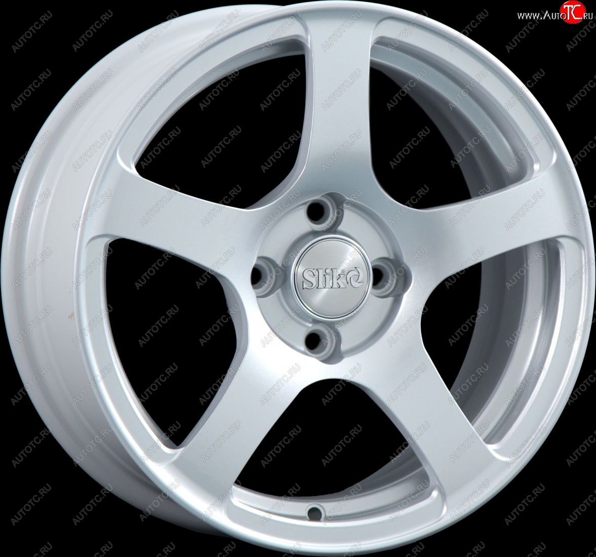 15 249 р. Кованый диск Slik Classik 6.5x15 (Яркое-блестящее серебро)   (Цвет: Яркое-блестящее серебро)  с доставкой в г. Воронеж