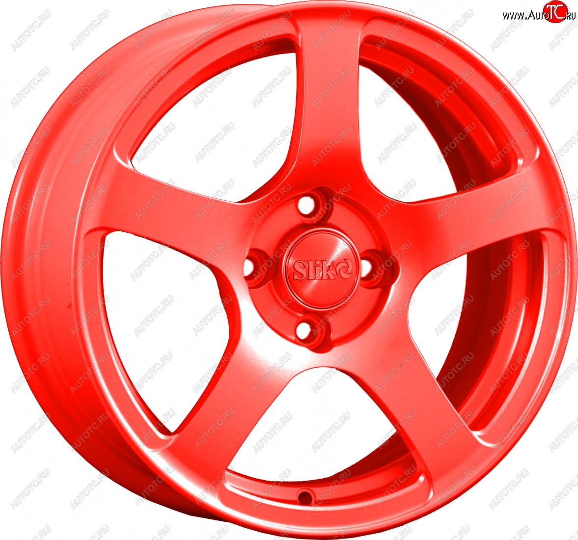 15 249 р. Кованый диск Slik Classik 6.5x15 (RAL 3026 ярко-алый)   (Цвет: RAL 3026 ярко-алый)  с доставкой в г. Воронеж