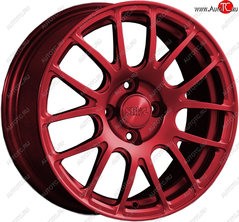 15 249 р. Кованый диск Slik Classik 6.5x15 (Candy красный)   (Цвет: Candy красный)  с доставкой в г. Воронеж