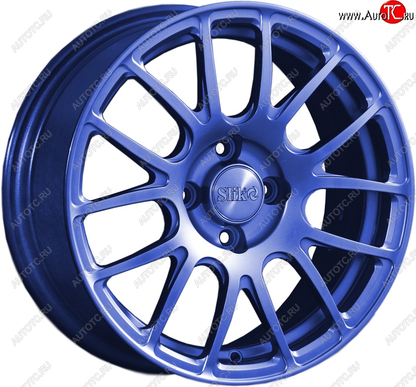 15 249 р. Кованый диск Slik Classik 6.5x15 (Синий)   (Цвет: Синий)  с доставкой в г. Воронеж