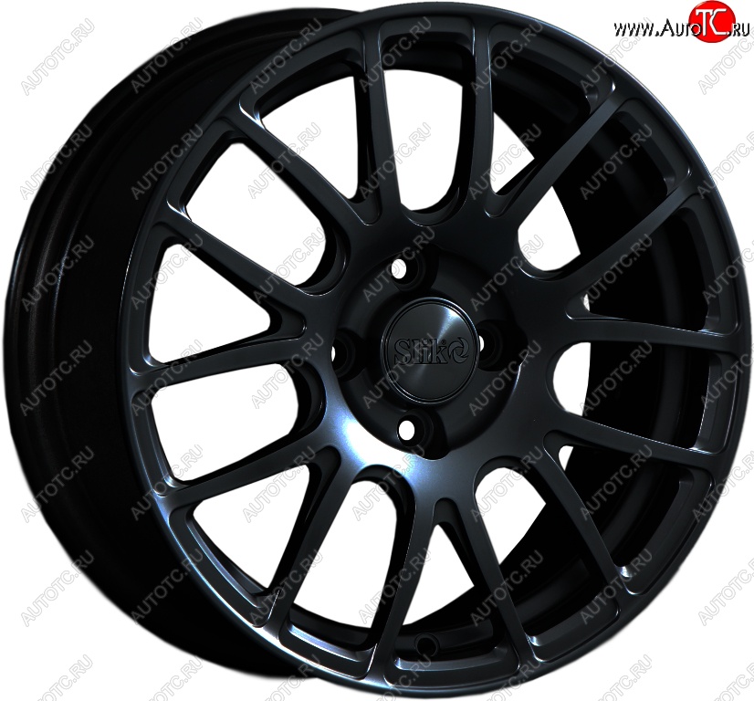 15 249 р. Кованый диск Slik Classik 6.5x15 (Черный глянцевый)   (Цвет: Черный глянцевый)  с доставкой в г. Воронеж