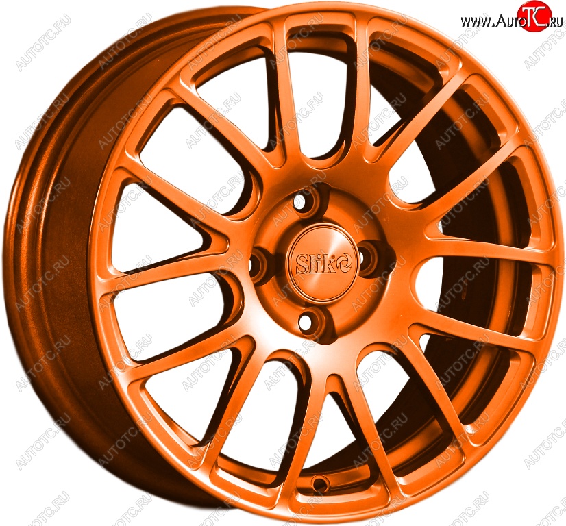 15 249 р. Кованый диск Slik Classik 6.5x15 (Ярко-оранжевый)   (Цвет: Ярко-оранжевый)  с доставкой в г. Воронеж