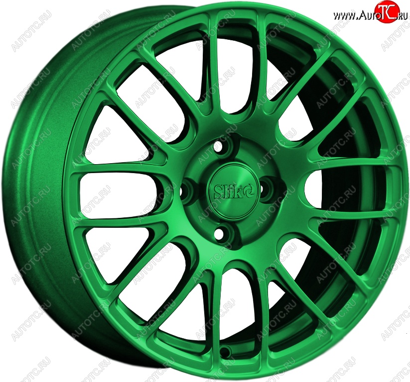 11 899 р. Кованый диск Slik Classik 6.5x15 (Зеленый)   (Цвет: Зеленый)  с доставкой в г. Воронеж