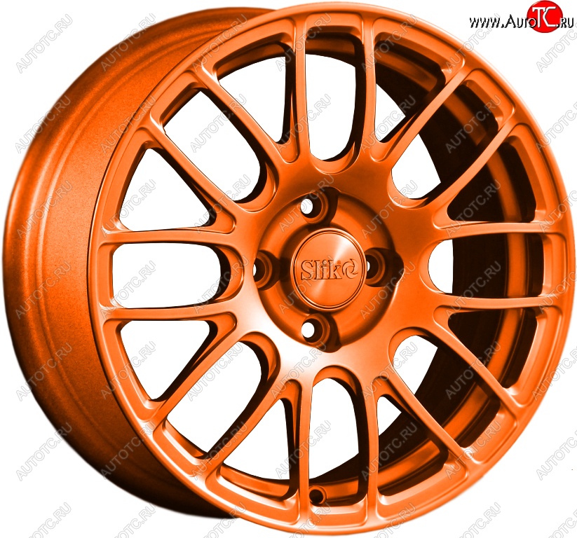 11 899 р. Кованый диск Slik Classik 6.5x15 (Ярко-оранжевый)   (Цвет: Ярко-оранжевый)  с доставкой в г. Воронеж