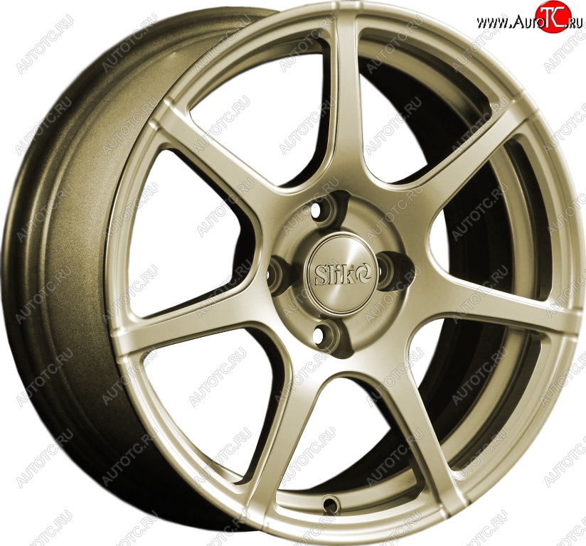15 249 р. Кованый диск Slik Classik 6.5x15 (Металлик золотой)   (Цвет: Металлик золотой)  с доставкой в г. Воронеж