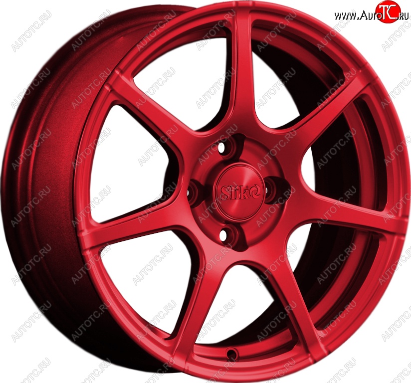 15 249 р. Кованый диск Slik Classik 6.5x15 (Candy красный)   (Цвет: Candy красный)  с доставкой в г. Воронеж