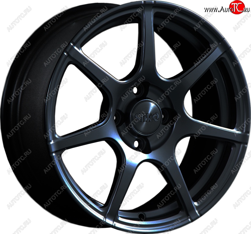 15 249 р. Кованый диск Slik Classik 6.5x15 (Черный матовый)   (Цвет: Черный матовый)  с доставкой в г. Воронеж