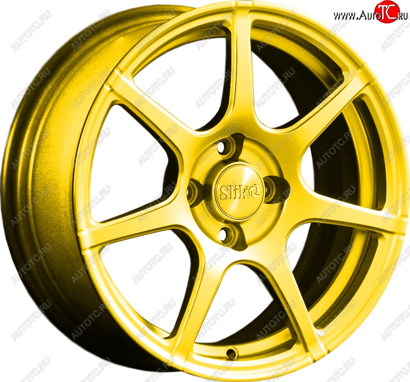 15 249 р. Кованый диск Slik Classik 6.5x15 (Ярко-желтый RAL 1021)   (Цвет: Ярко-желтый RAL 1021)  с доставкой в г. Воронеж