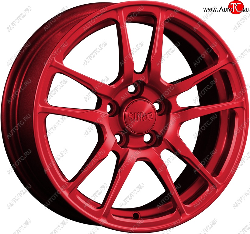 15 249 р. Кованый диск Slik Classik 6.5x15 (Candy красный)   (Цвет: Candy красный)  с доставкой в г. Воронеж