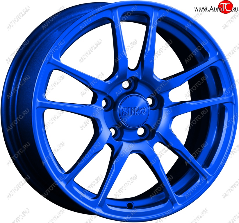 15 249 р. Кованый диск Slik Classik 6.5x15 (Candy синий)   (Цвет: Candy синий)  с доставкой в г. Воронеж