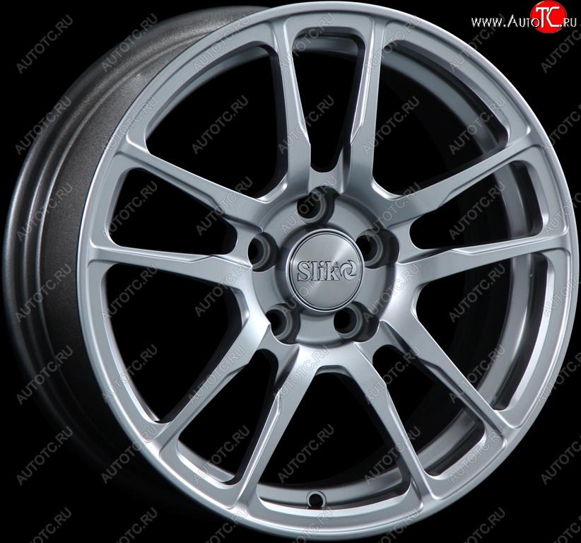 15 249 р. Кованый диск Slik Classik 6.5x15 (Серебристый светлый)   (Цвет: Серебристый светлый)  с доставкой в г. Воронеж