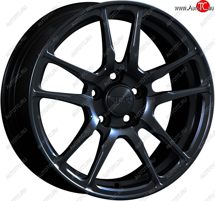 15 249 р. Кованый диск Slik Classik 6.5x15 (Черный глянцевый)   (Цвет: Черный глянцевый)  с доставкой в г. Воронеж