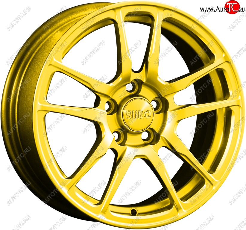15 249 р. Кованый диск Slik Classik 6.5x15 (Ярко-желтый RAL 1021)   (Цвет: Ярко-желтый RAL 1021)  с доставкой в г. Воронеж