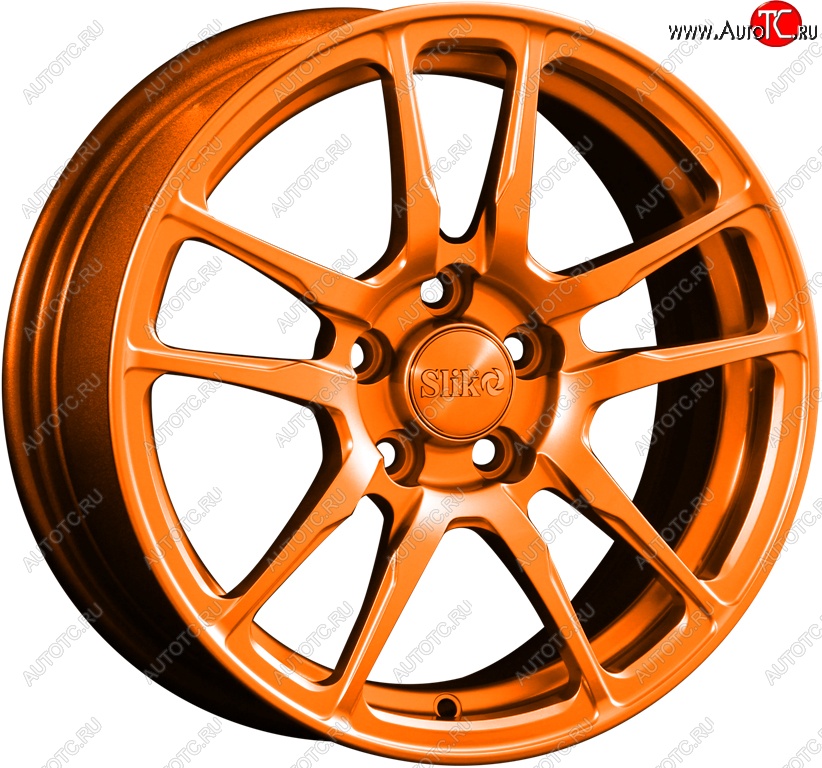 15 249 р. Кованый диск Slik Classik 6.5x15 (Ярко-оранжевый)   (Цвет: Ярко-оранжевый)  с доставкой в г. Воронеж