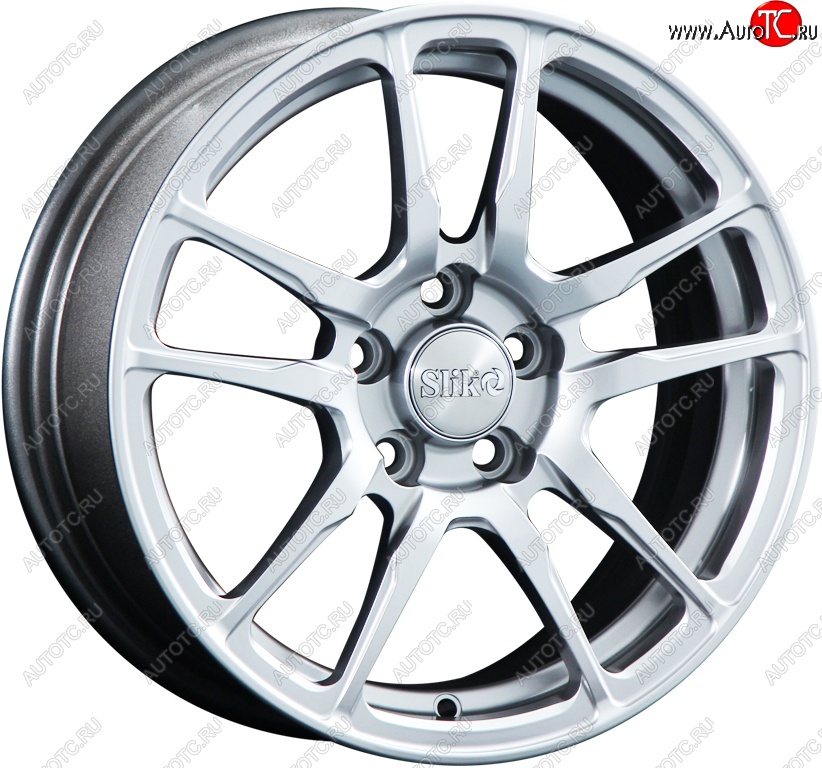 15 249 р. Кованый диск Slik Classik 6.5x15 (Яркое-блестящее серебро)   (Цвет: Яркое-блестящее серебро)  с доставкой в г. Воронеж