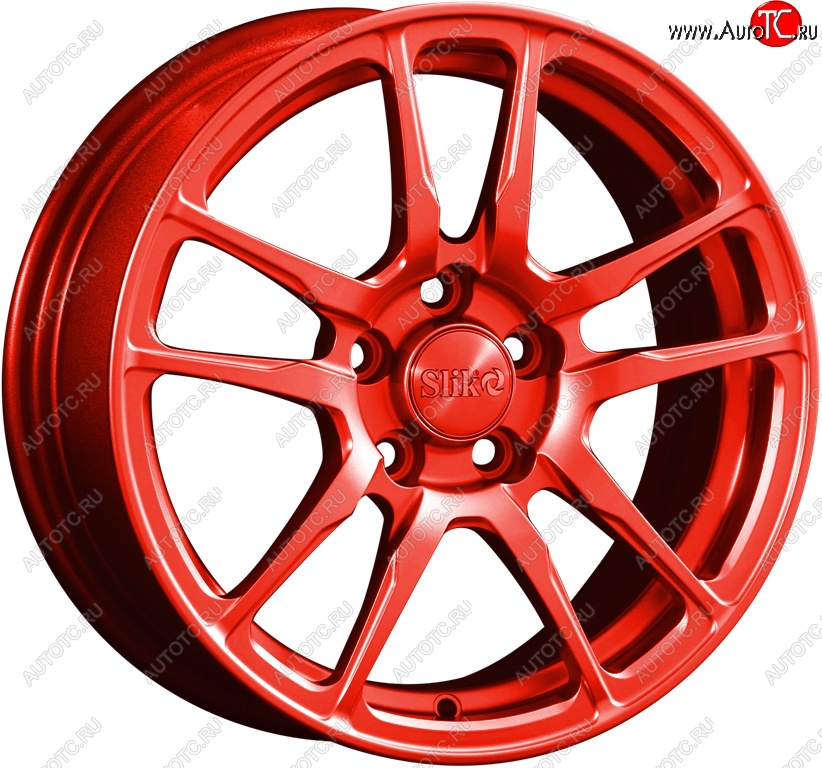 15 249 р. Кованый диск Slik Classik 6.5x15 (RAL 3026 ярко-алый)   (Цвет: RAL 3026 ярко-алый)  с доставкой в г. Воронеж