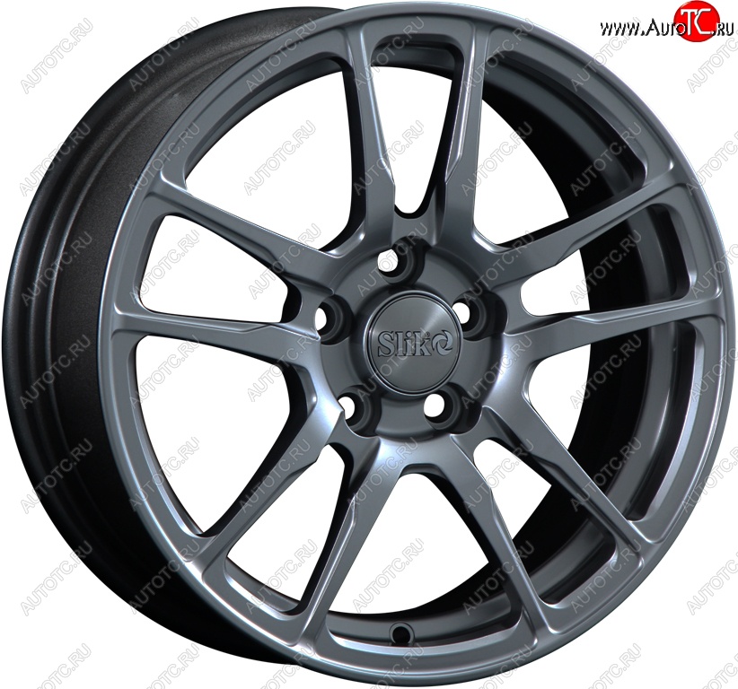 15 249 р. Кованый диск Slik Classik 6.5x15 (Металлик графит глянцевый)   (Цвет: Металлик графит глянцевый)  с доставкой в г. Воронеж