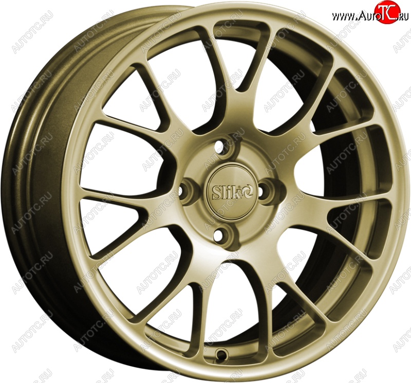 15 249 р. Кованый диск Slik Classik 6.5x15 (Металлик золотой)   (Цвет: Металлик золотой)  с доставкой в г. Воронеж