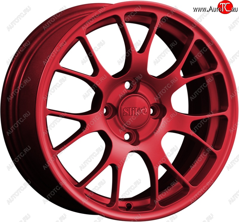 15 249 р. Кованый диск Slik Classik 6.5x15 (Красный)   (Цвет: Красный)  с доставкой в г. Воронеж