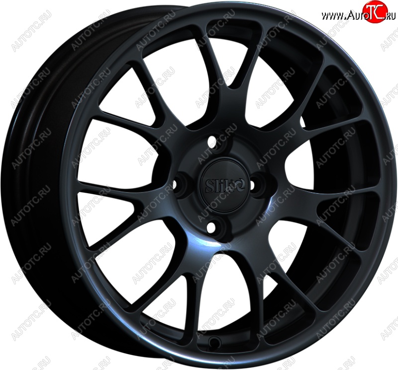 15 249 р. Кованый диск Slik Classik 6.5x15 (Черный глянцевый)   (Цвет: Черный глянцевый)  с доставкой в г. Воронеж