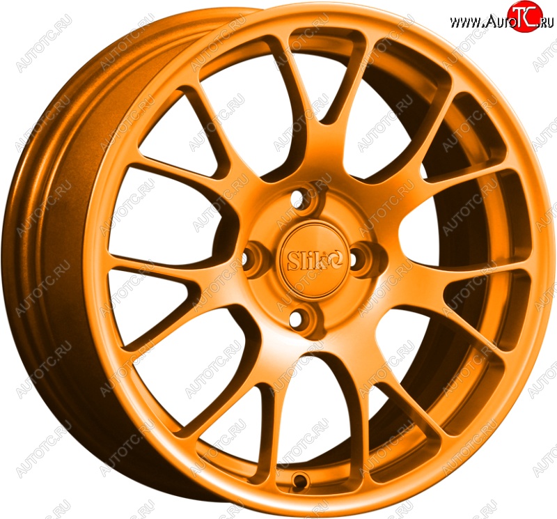 15 249 р. Кованый диск Slik Classik 6.5x15 (Ярко-оранжевый)   (Цвет: Ярко-оранжевый)  с доставкой в г. Воронеж