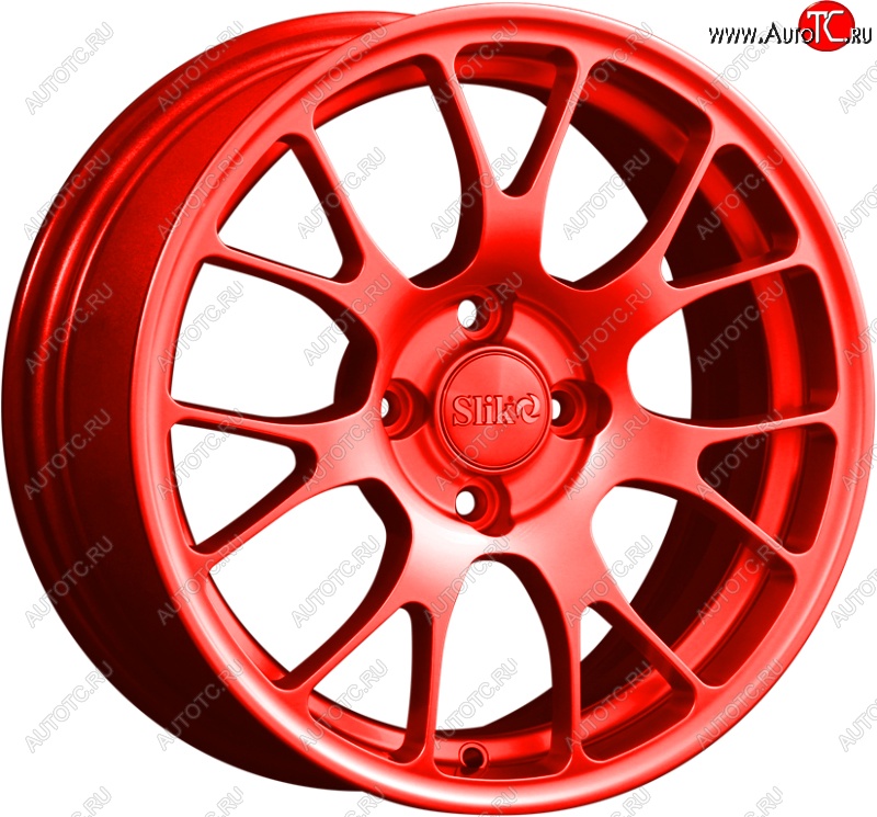 15 249 р. Кованый диск Slik Classik 6.5x15 (RAL 3026 ярко-алый)   (Цвет: RAL 3026 ярко-алый)  с доставкой в г. Воронеж