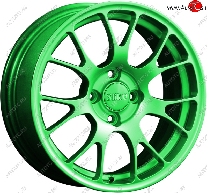 15 249 р. Кованый диск Slik Classik 6.5x15 (RAL 6038 ярко-зеленый)   (Цвет: RAL 6038 ярко-зеленый)  с доставкой в г. Воронеж