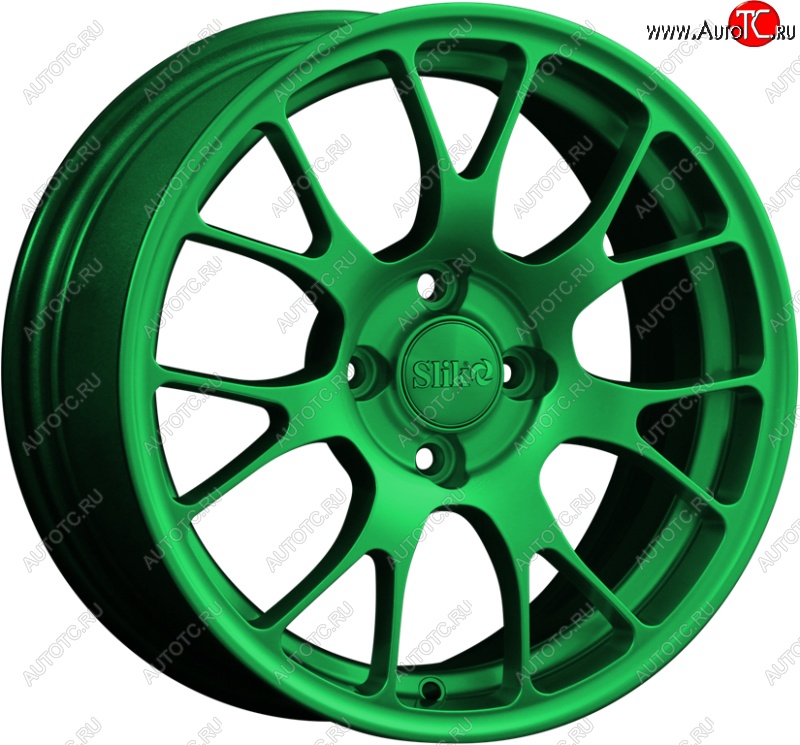 15 249 р. Кованый диск Slik Classik 6.5x15 (Зеленый)   (Цвет: Зеленый)  с доставкой в г. Воронеж