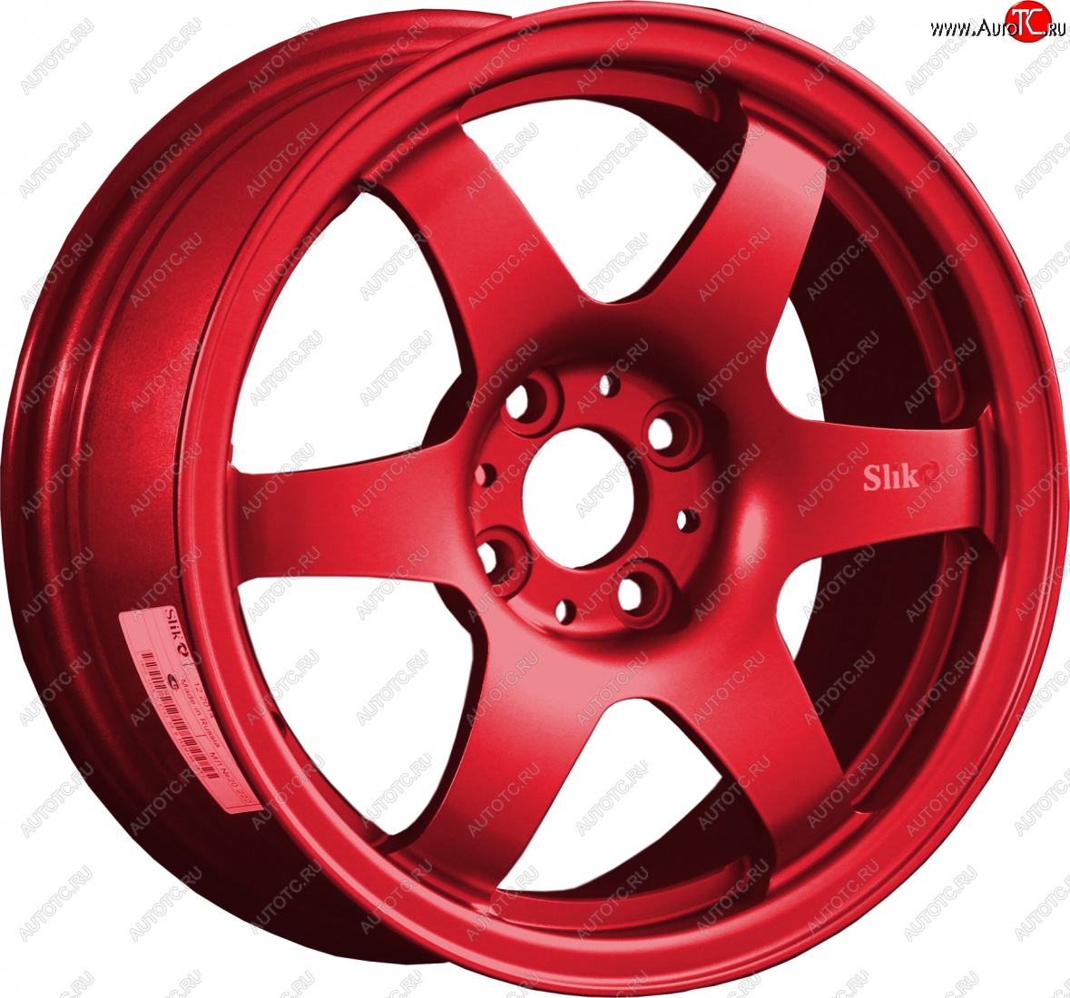 7 899 р. Кованый диск Slik Classik 6x15,5 (Красный) 6.5x15/4-5x98-120 D54.1-72.6   (Цвет: Красный)  с доставкой в г. Воронеж