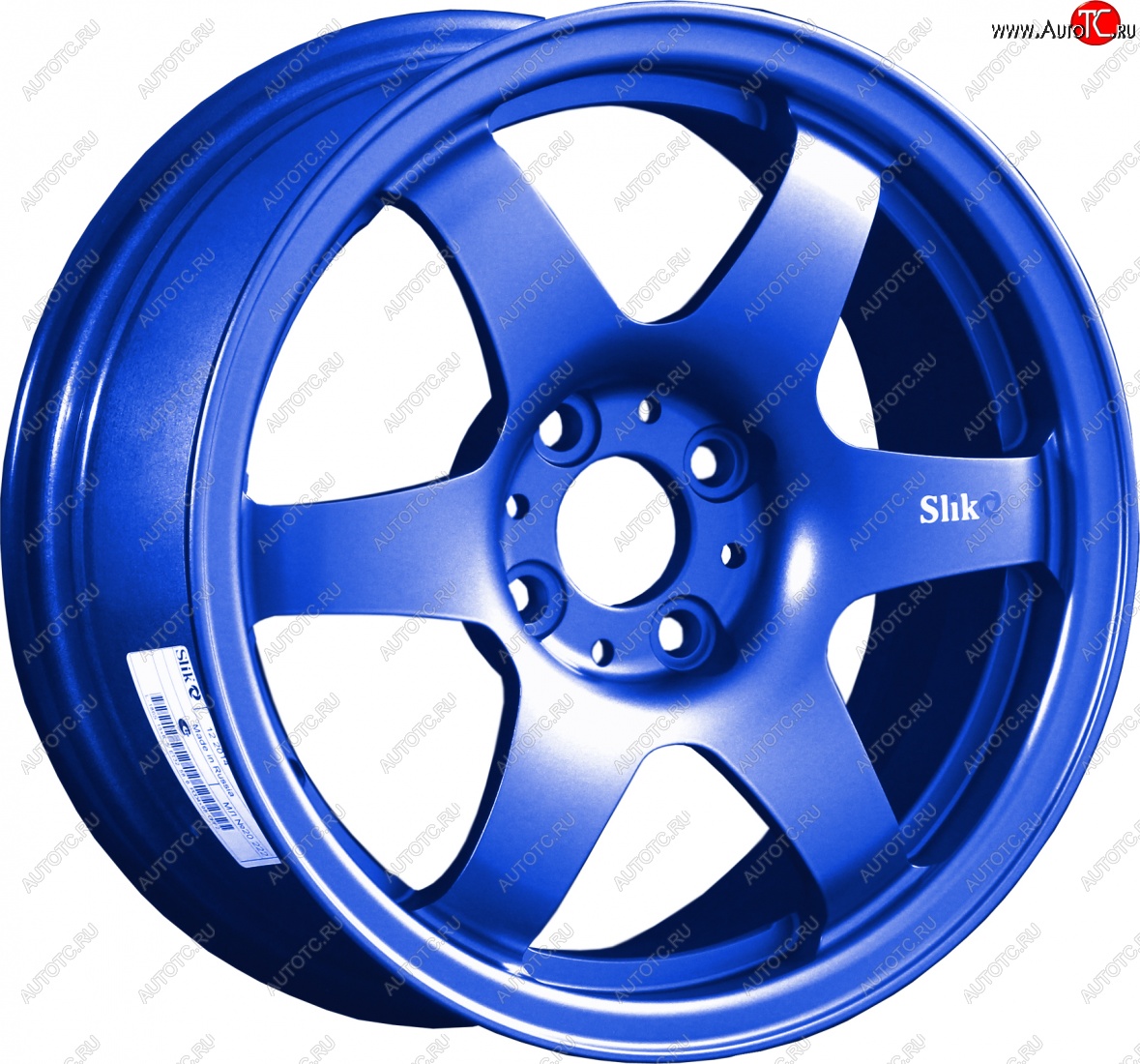 7 899 р. Кованый диск Slik Classik 6x15,5 (Синий) 6.5x15/4-5x98-120 D54.1-72.6   (Цвет: Синий)  с доставкой в г. Воронеж
