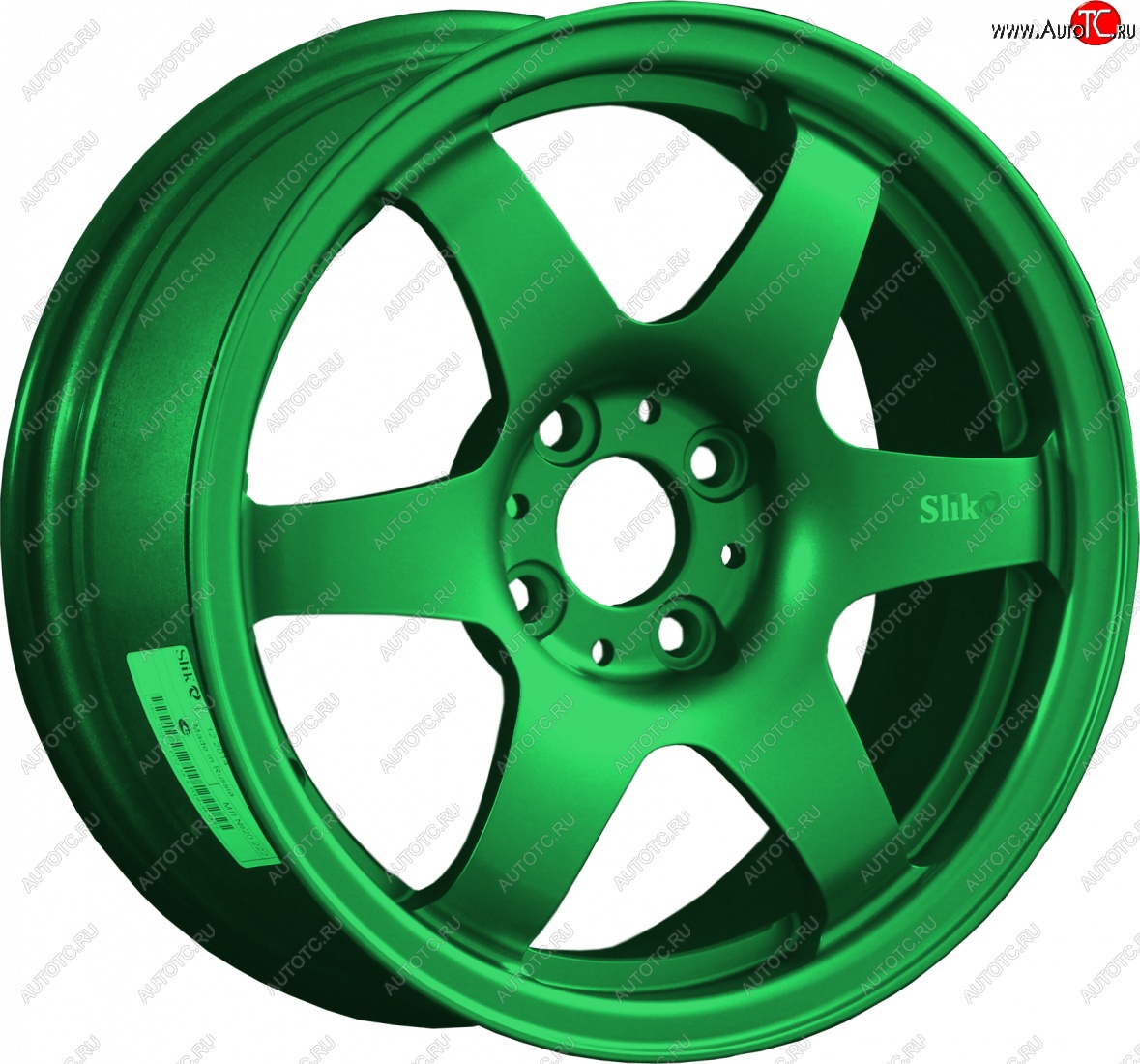 7 899 р. Кованый диск Slik Classik 6x15 (Зеленый) 6.5x15/4-5x98-120 D54.1-72.6   (Цвет: Зеленый)  с доставкой в г. Воронеж