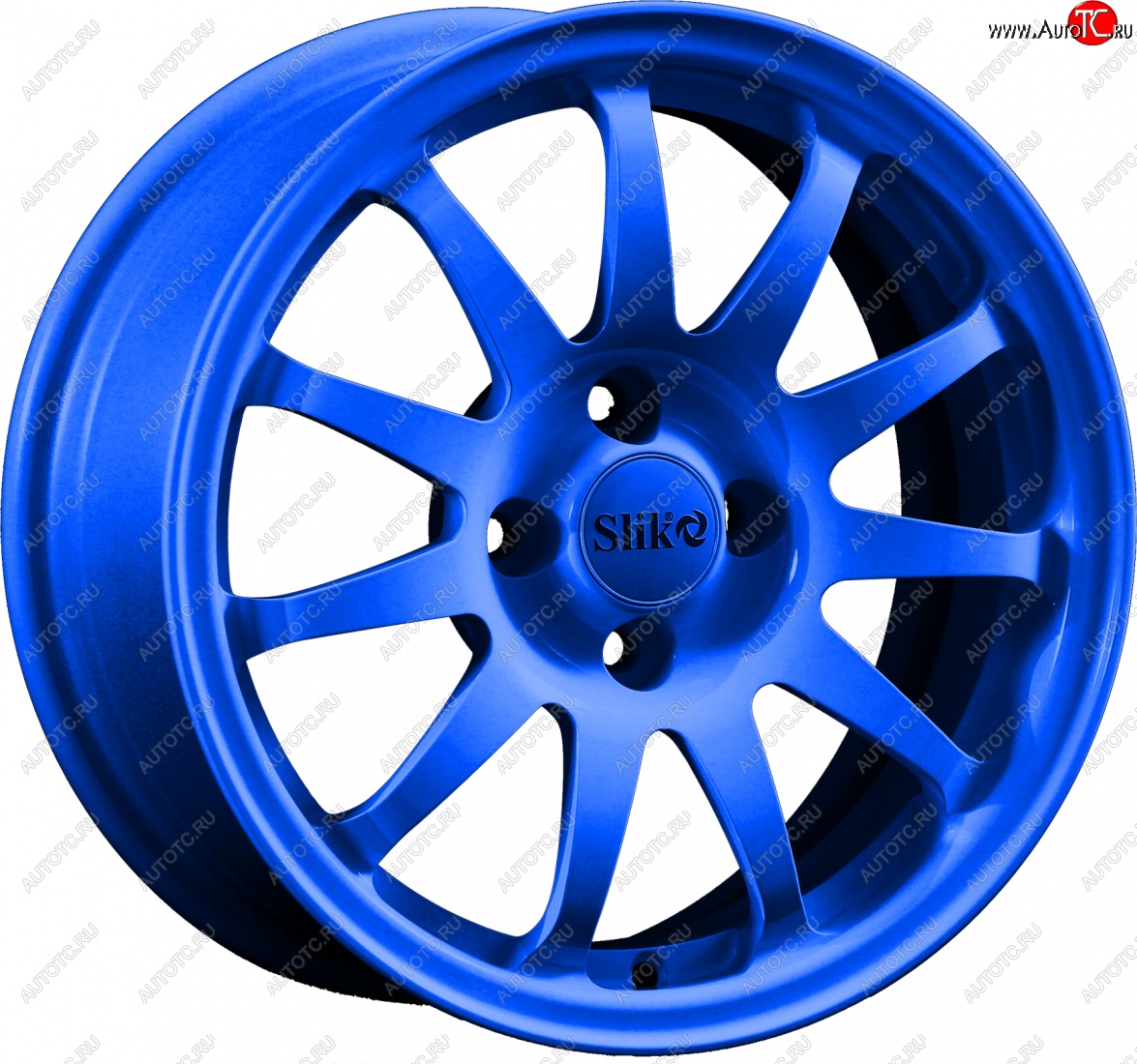 15 249 р. Кованый диск Slik Classik 6.5x15 (Candy синий)   (Цвет: Candy синий)  с доставкой в г. Воронеж