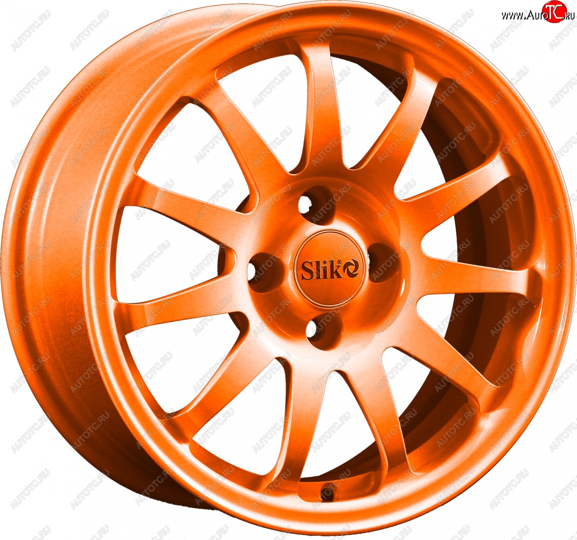 15 249 р. Кованый диск Slik Classik 6.5x15 (Ярко-оранжевый)   (Цвет: Ярко-оранжевый)  с доставкой в г. Воронеж