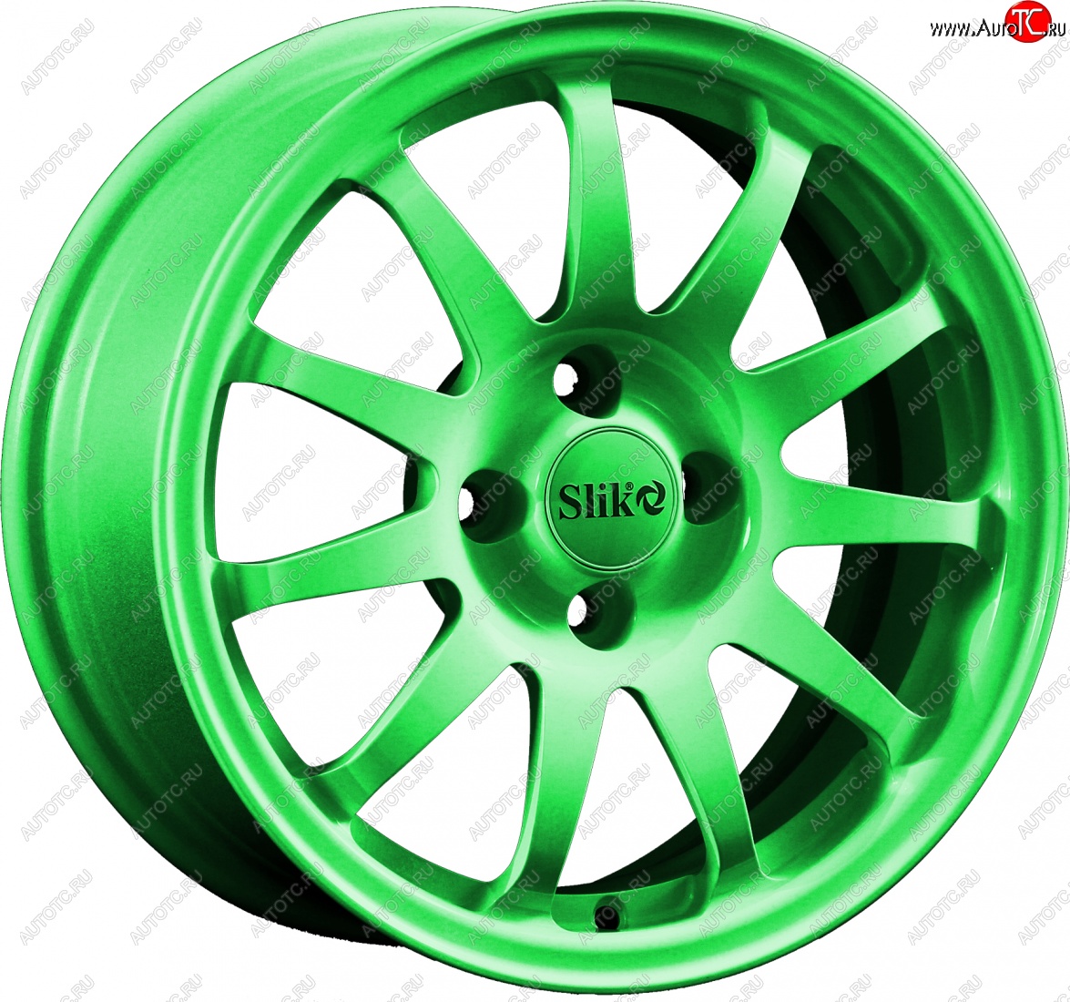 15 249 р. Кованый диск Slik Classik 6.5x15 (RAL 6038 ярко-зеленый)   (Цвет: RAL 6038 ярко-зеленый)  с доставкой в г. Воронеж
