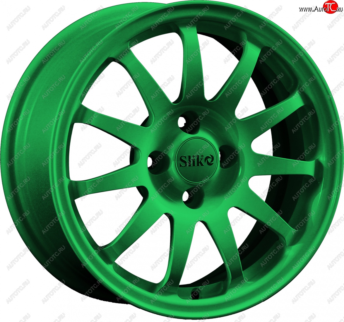15 249 р. Кованый диск Slik Classik 6.5x15 (Зеленый)   (Цвет: Зеленый)  с доставкой в г. Воронеж