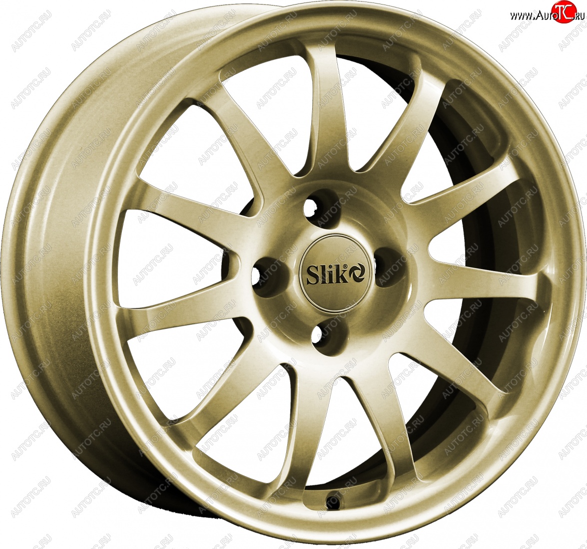15 249 р. Кованый диск Slik Classik 6.5x15 (Металлик золотой)   (Цвет: Металлик золотой)  с доставкой в г. Воронеж