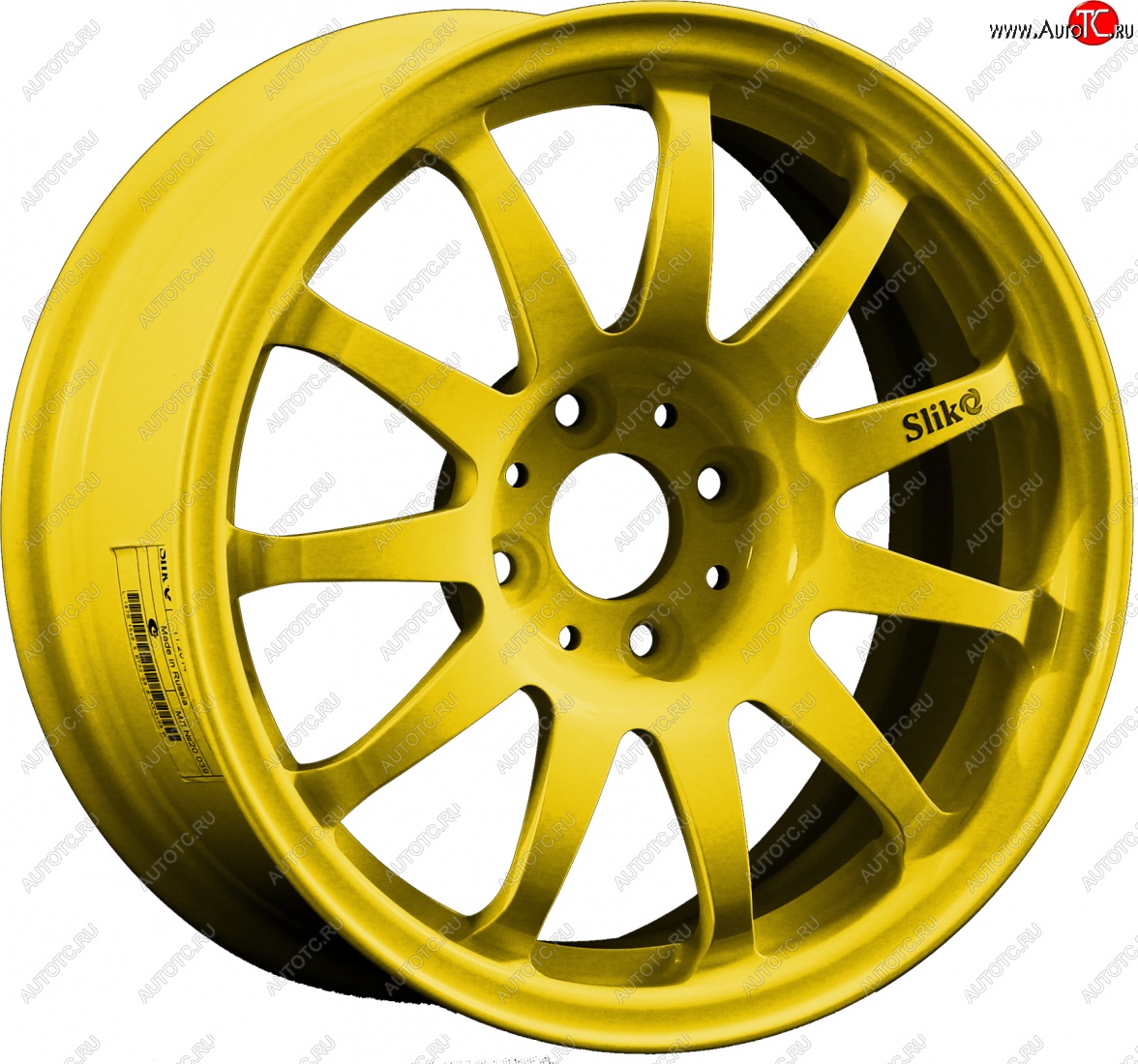 7 899 р. Кованый диск Slik Classik 6.5x15 (Ярко-желтый RAL 1021)   (Цвет: Ярко-желтый RAL 1021)  с доставкой в г. Воронеж