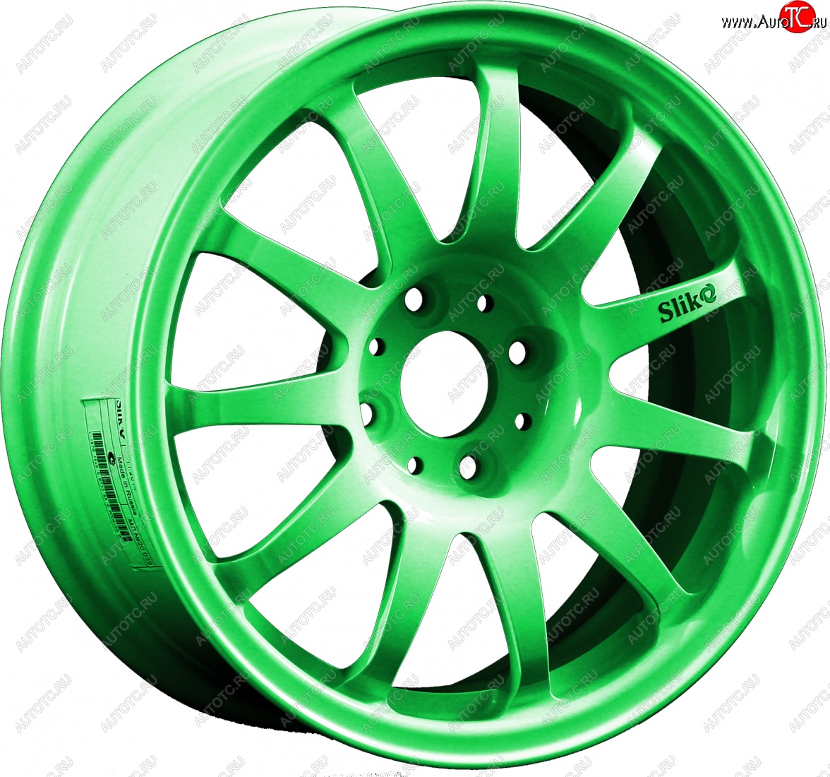 7 899 р. Кованый диск Slik Classik 6.5x15 (RAL 6038 ярко-зеленый)   (Цвет: RAL 6038 ярко-зеленый)  с доставкой в г. Воронеж