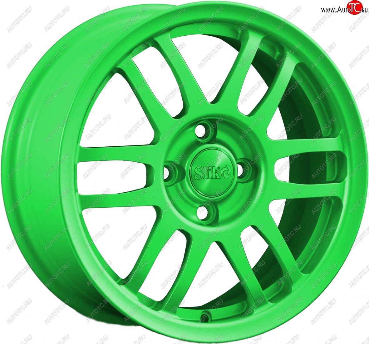 11 899 р. Кованый диск Slik Classik 6.5x15 (RAL 6038 ярко-зеленый)   (Цвет: RAL 6038 ярко-зеленый)  с доставкой в г. Воронеж