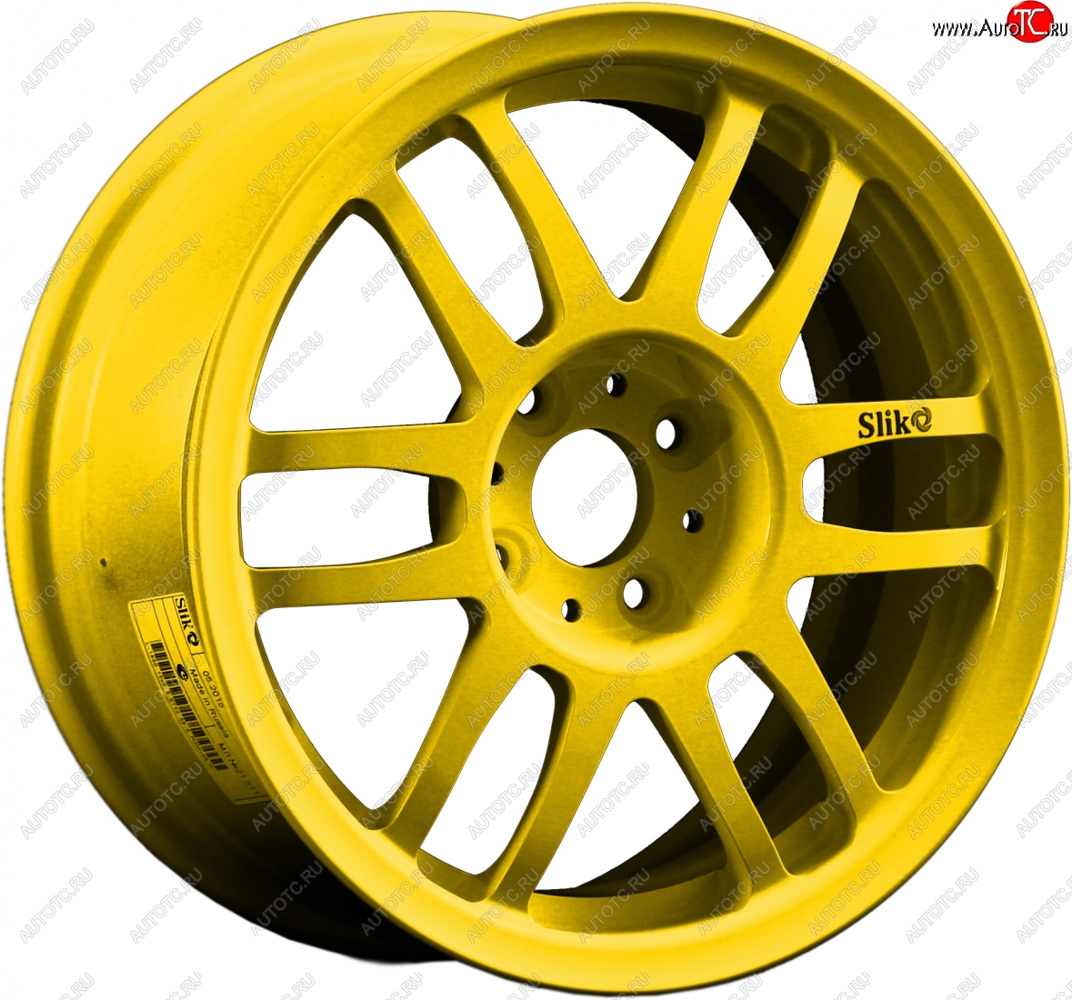 7 899 р. Кованый диск Slik Classik 6.5x15 (Ярко-желтый RAL 1021)   (Цвет: Ярко-желтый RAL 1021)  с доставкой в г. Воронеж