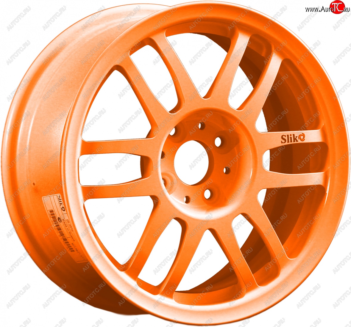 7 899 р. Кованый диск Slik Classik 6.5x15 (Ярко-оранжевый)   (Цвет: Ярко-оранжевый)  с доставкой в г. Воронеж