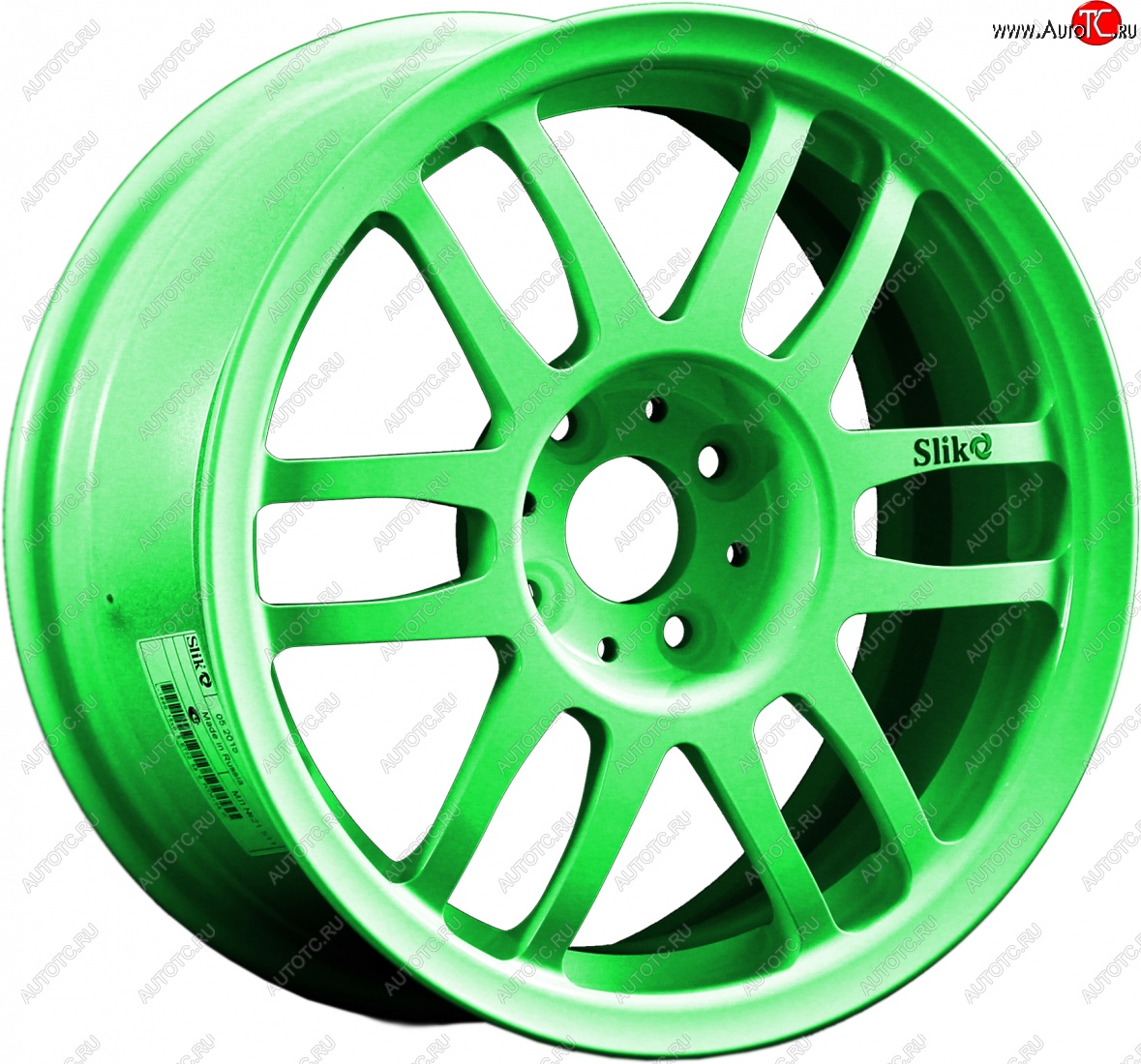 7 899 р. Кованый диск Slik Classik 6.5x15 (RAL 6038 ярко-зеленый)   (Цвет: RAL 6038 ярко-зеленый)  с доставкой в г. Воронеж